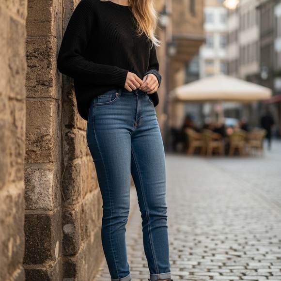 SHEIN Black Floral Lace-Up Combat Boots - Picture 7 of 7